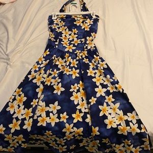 Beautiful Blue Flower Dress